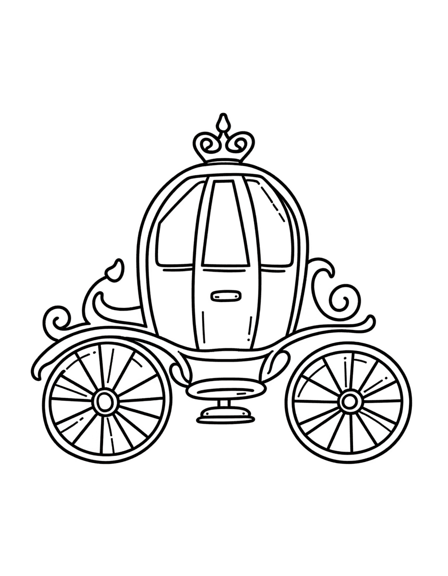 Раскраска «Карета»