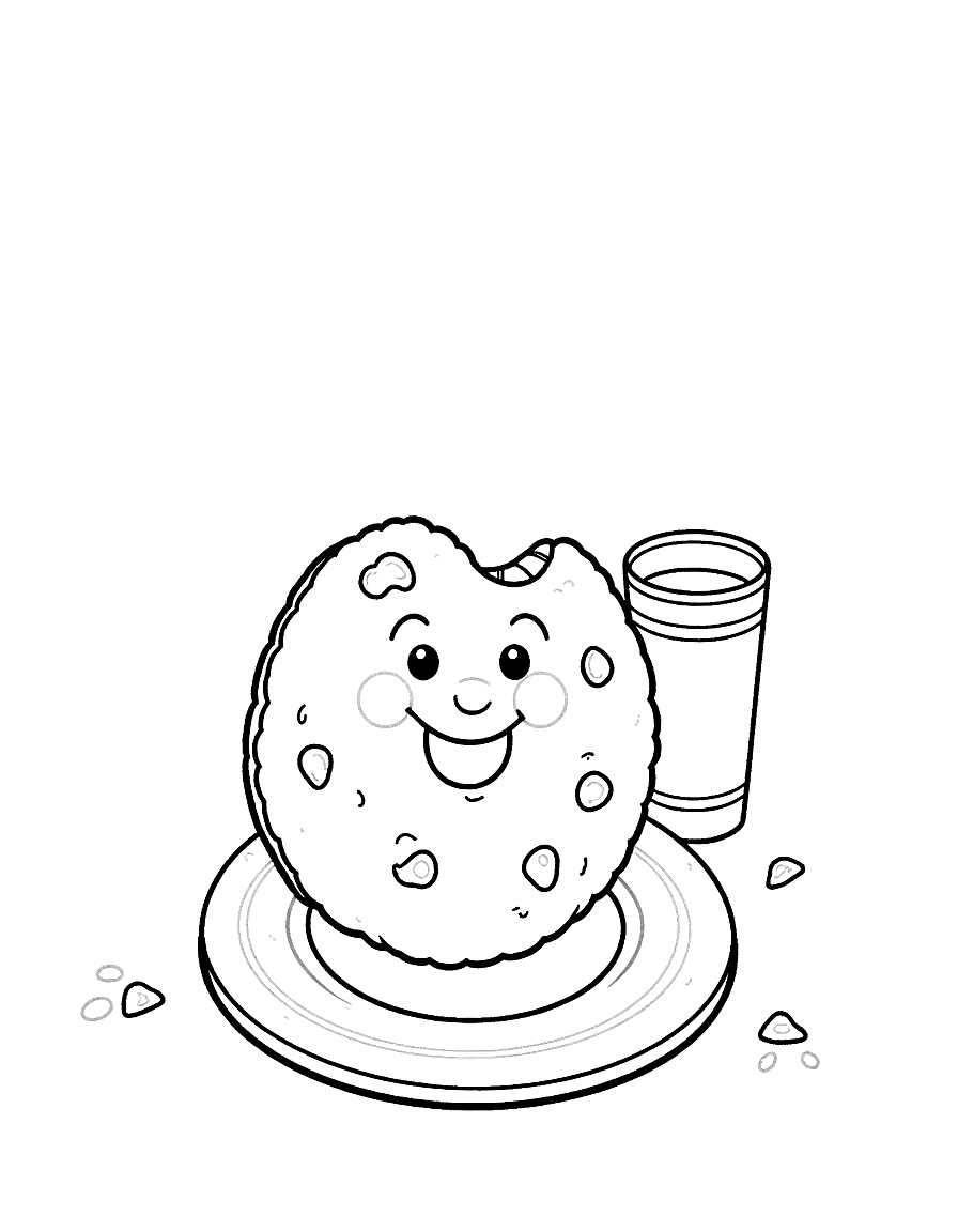 Раскраска «Печенька»